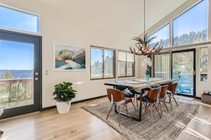 (Main Level) Dining room leading to the deck area.