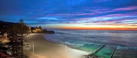 Vista para a praia ou o mar