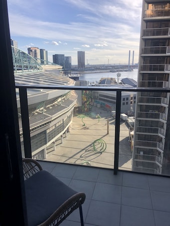 Balcony with Harbour and stadium view
