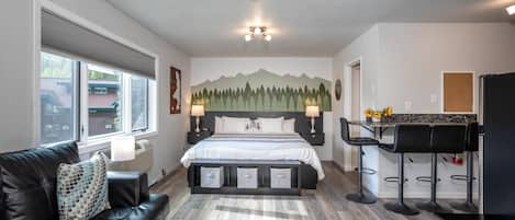 Gorgeous views from the living room windows | King Bed | Main Level