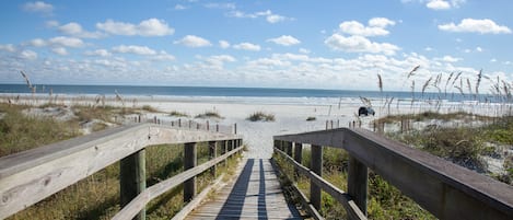 This is the walkway from our complex to the beach. 