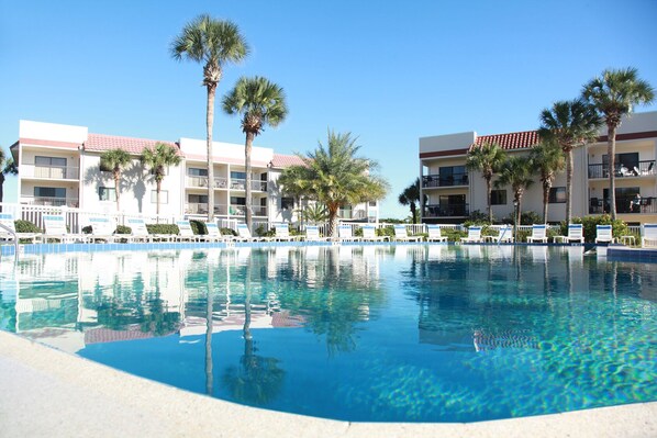 1 of 2 pools. This one is heated. 