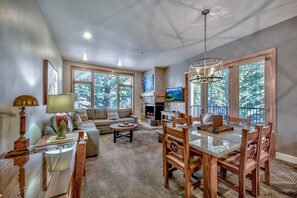 Dining area and view from kitchen 
