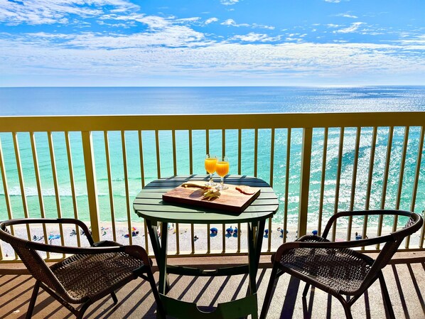 Ocean view from balcony 