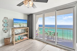 Living room with ocean view