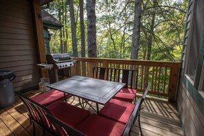 Deck Dining Perched in the Trees with Gas Grill