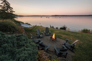 Enjoy s'mores with amazing sunset views!