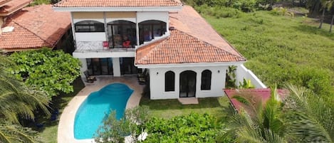 Aerial View of the villa (back)