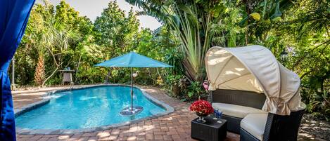 Your beautiful pool area! Enjoy the pool & landscaping, shared by 2 other units