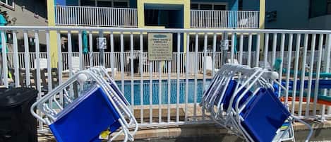 Beach chairs, lounges, towels, umbrellas are all here at no extra cost
