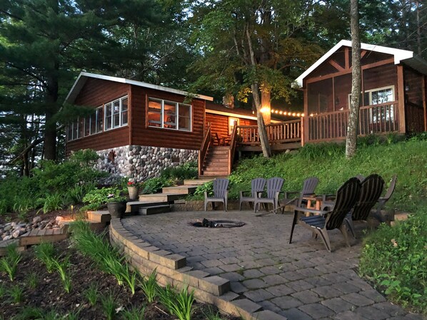 View of cabin and guest cabin