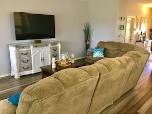 Living area 65" Smart TV