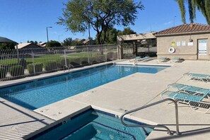 Go 4 houses down to take a dip at the community pool/spa