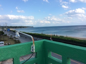 You can see Taira Bay from the room