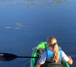 Awesome kayaking spot. Guests have access to 4 kayaks during their stay. 
