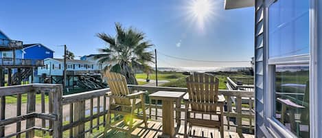 Surfside Beach Vacation Rental | 2BR | 2BA | 840 Sq Ft | Stairs Required