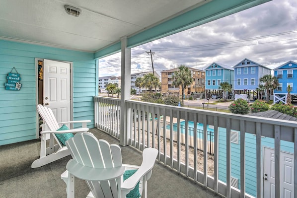 Surfside Beach Vacation Rental | 2BR | 1BA | Stairs Required | 625 Sq Ft