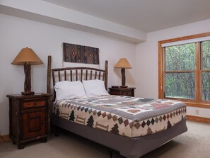 Primary bedroom with Queen bed