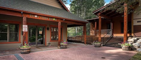 Teton Creek Resort guest gym entrance