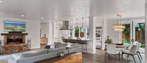 Modern living room and view of home interior