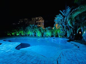 Mesmerizing nights in the pool or spa