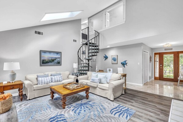 Open Living Space with Deck Access