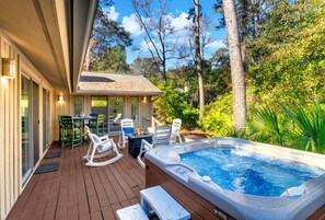 Private Deck with Hot Tub