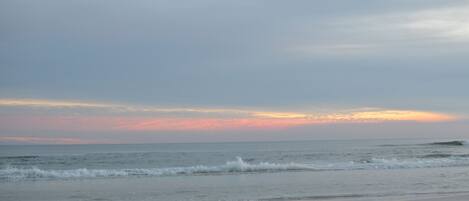 Just another beautiful sunset on the private beach at Sandpiper Cove.