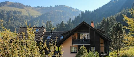 Himmel, Pflanze, Berg, Eigentum, Gebäude, Fenster, Natürliche Landschaft, Baum, Lärche, Haus