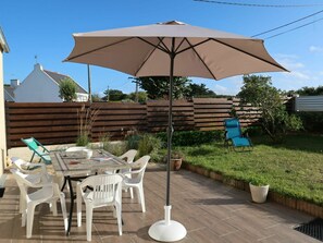 Plant, Furniture, Table, Property, Sky, Umbrella, Chair, Shade, Azure, Outdoor Furniture