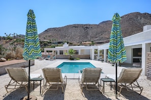 backyard with view of casita