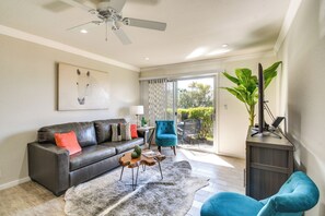 Living Room | Smart TV | Sleeper Sofa | Electric Fireplace