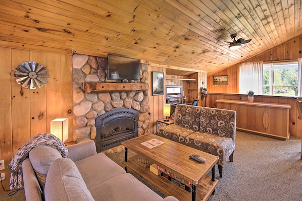 Gilford Vacation Rental | 1BR + Studio | 1BA | Stairs Required | 2nd-Floor Unit