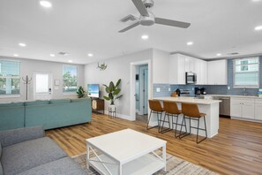 Open living/kitchen area