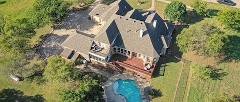 Aerial view of property