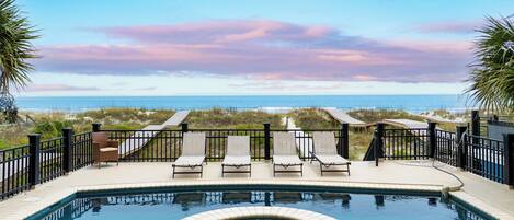 Ocean views from the pool.