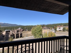 view of surrounding mountains from balcony 