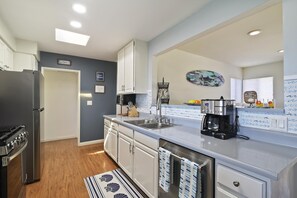 Kitchen with all new appliances.