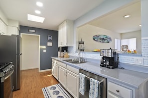 Kitchen with all new appliances.