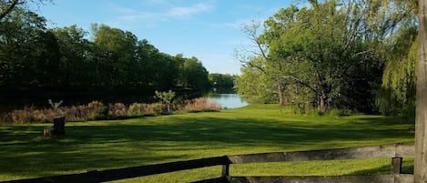 View of river from lower seating area