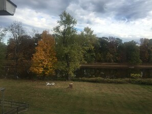 Fall scene at the house, from the balcony (by the kitchen)