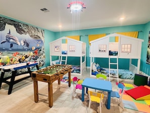 Recreation Room / Bedroom 10 with two twin bunk beds