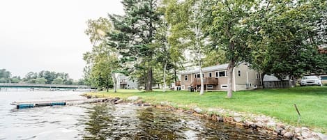 View of Cozy Keyes Cottage from the beautiful Cobbossee Lake 