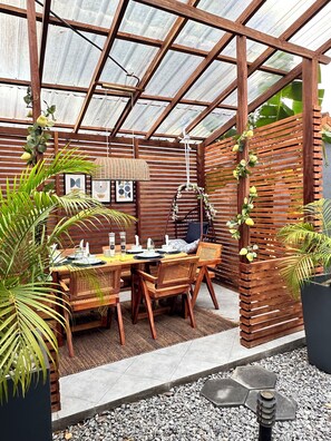 Outdoor diining area