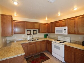 Plenty of new granite counter space.