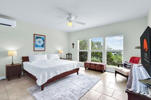 Primary bedroom with luxury linen