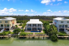 Aerial view from the canal