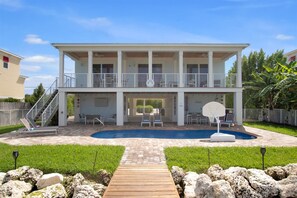 View of the home from the dock perspective