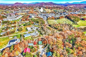 Our place is surrounded by trees which makes for a peaceful and secluded experience, but at the same time, you're also very close to popular attractions! only at Pigeon Forge, TN, USA