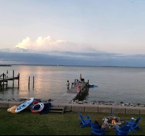 Surround yourself with endless water views w/ kayaks, paddleboards and fishing!